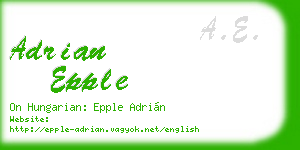 adrian epple business card